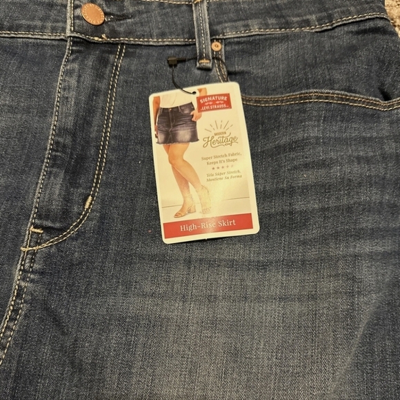 Signature by Levi Strauss Indigo High-Rise Skirt - Picture 3 of 8
